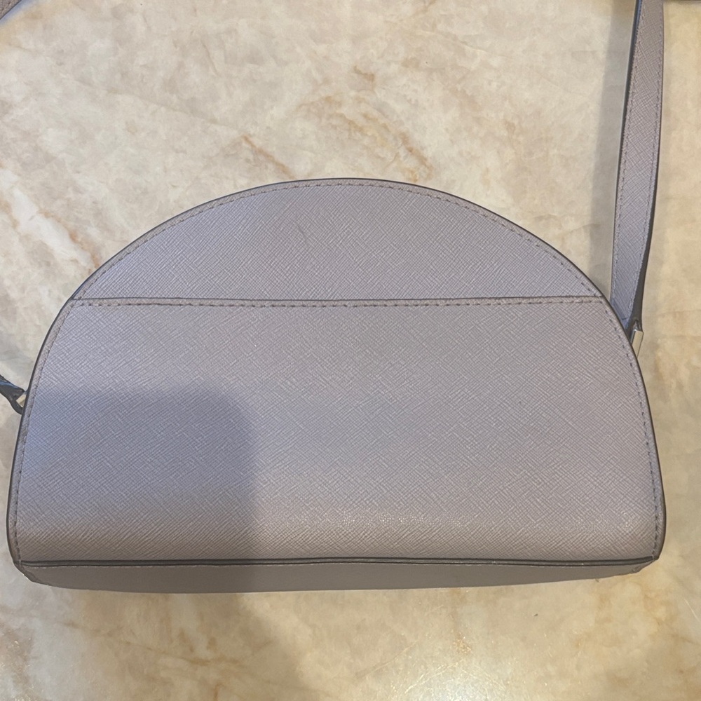 Michael Kors NWOT Gray Saffiano Leather Dome Crossbody Bag - Picture 3 of 10